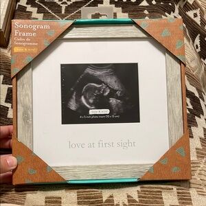 Sonogram Frame - White and Brown